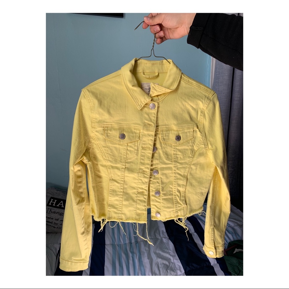 Yellow jean jacket